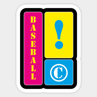 I love baseball Sticker